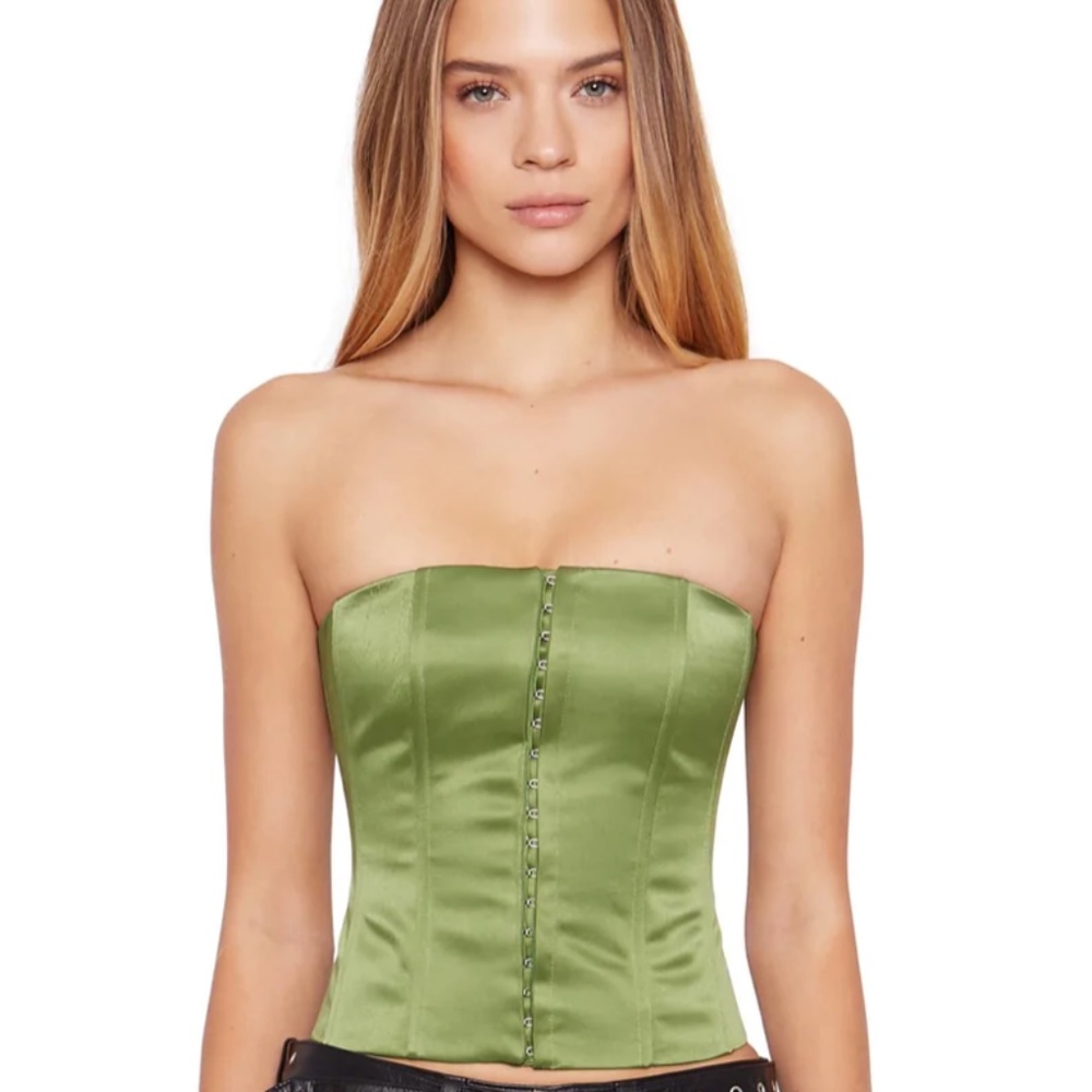 Danielle Guizio Satin Corset